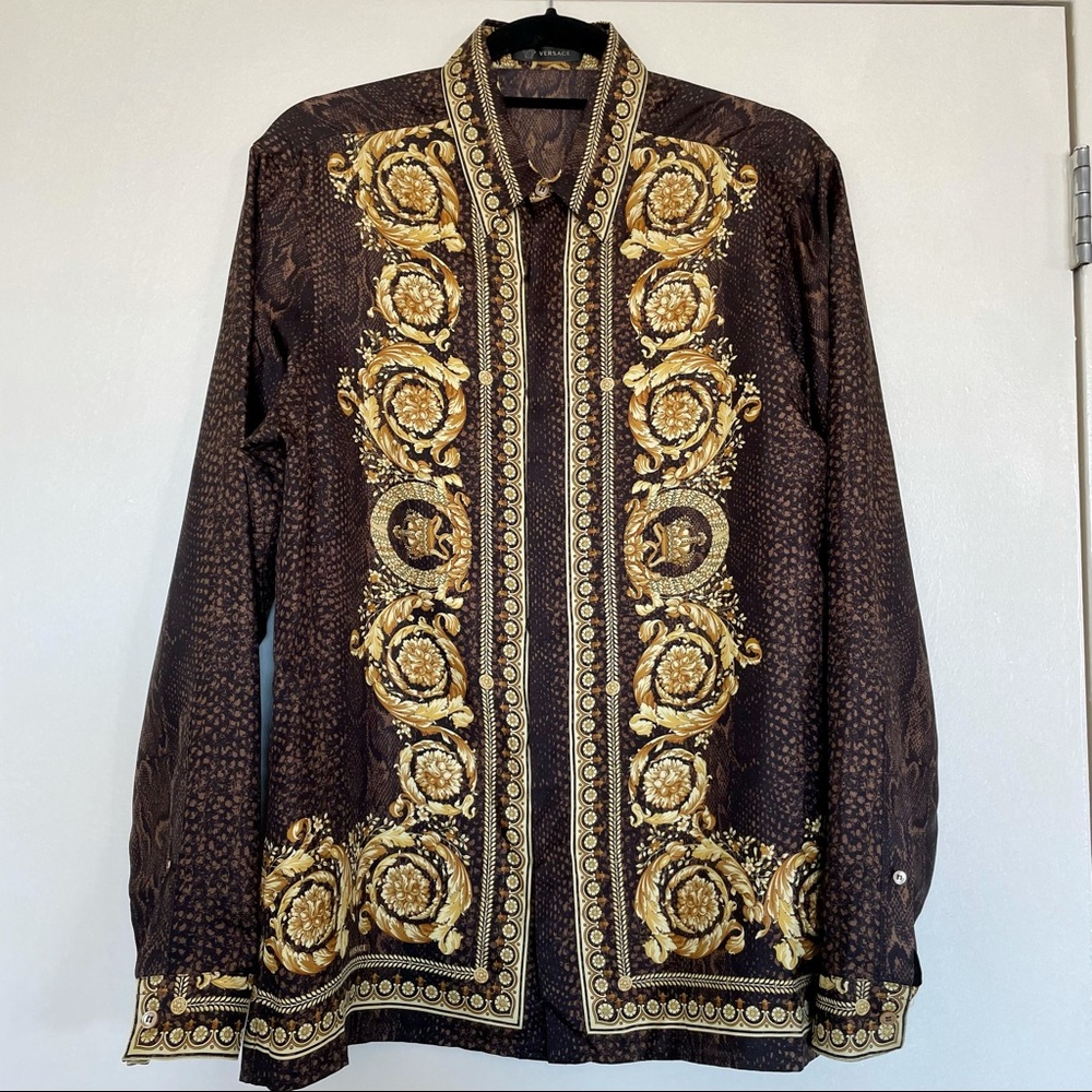 COPY - Authentic Versace Barocco silk button down shirt